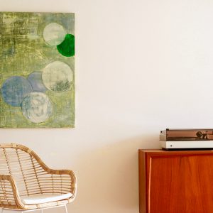 kunstform27 maaike dommenget atelier fuer kunst in sueddaenemark circle green chair 1 web